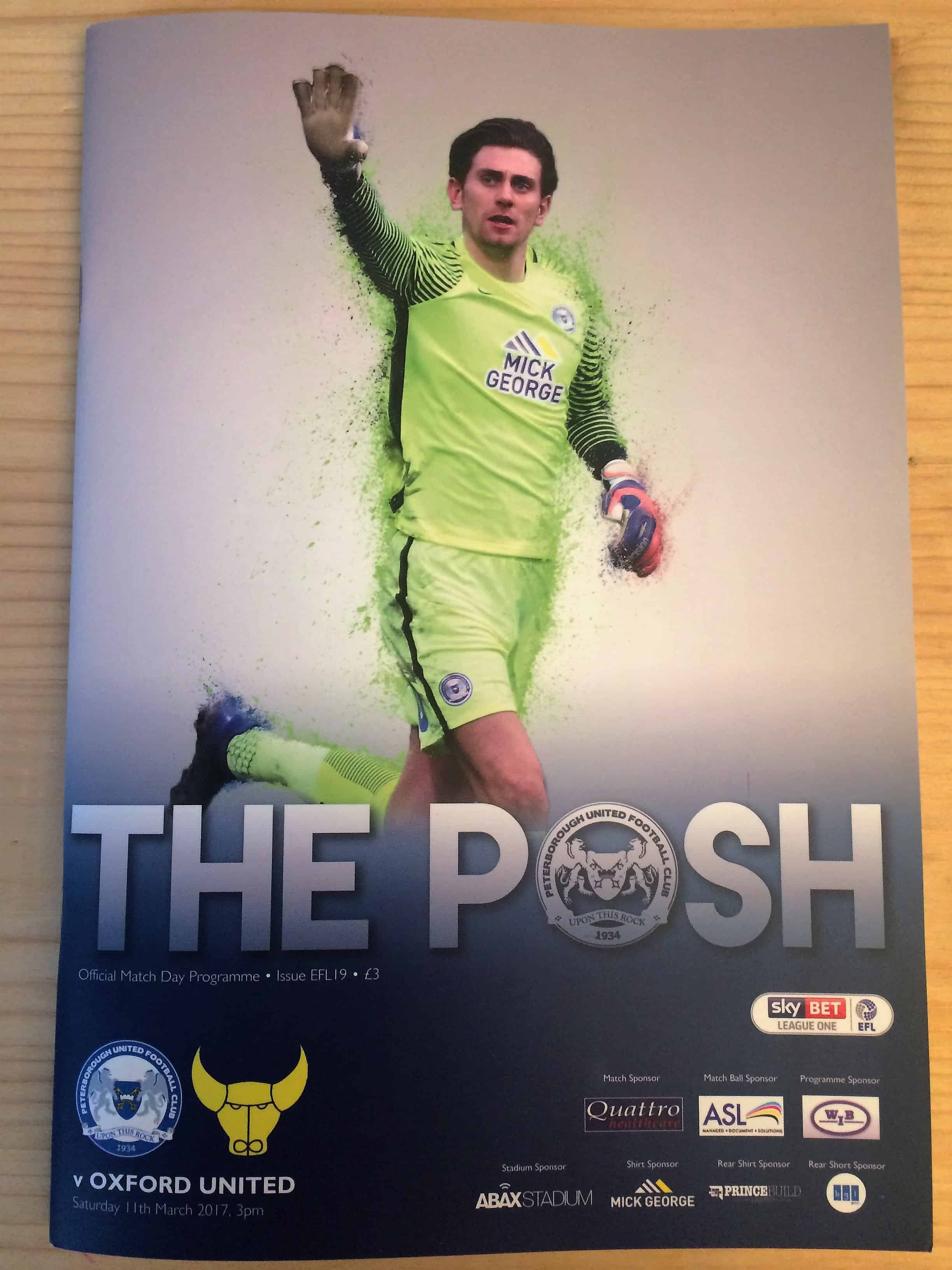 Peterborough United FC v Oxford United FC